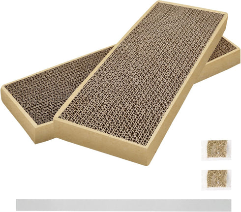 Splicing Cat Scratch Pad, 2 Pack Cat Scratching Pad for Indoor Cats, Double-Sided Design