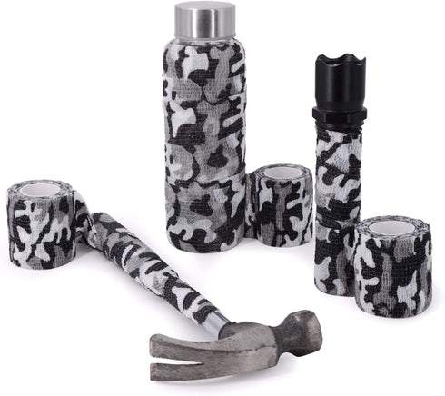 Self-Adhesive Camouflage Tape Wrap, 5CM x 4.5M Non-Woven Stealth Camo Tape for Outdoor Camping