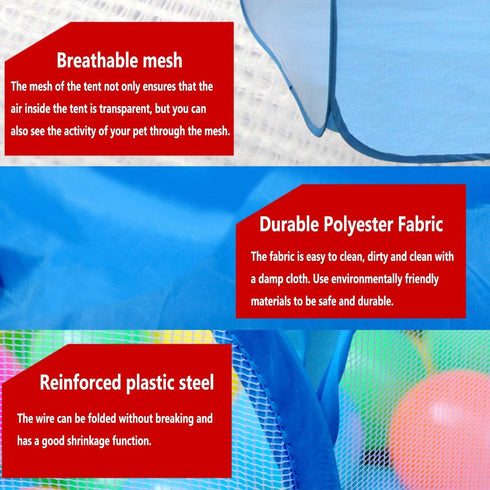 RYPET Guinea Pig Playpen - Breathable & Transparent Pet Playpen for Outdoor/Indoor Exercise Fence