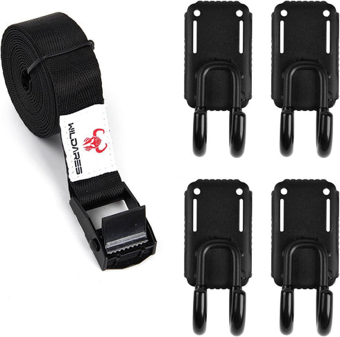 Treestand Strap Hangers with Metal Hooks for Saddle Hunting Gears and Tree Stand Platform