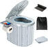 Clirass Portable Camping Toilet for Adults,15" Portable Outdoor Folding Tall Toilet with