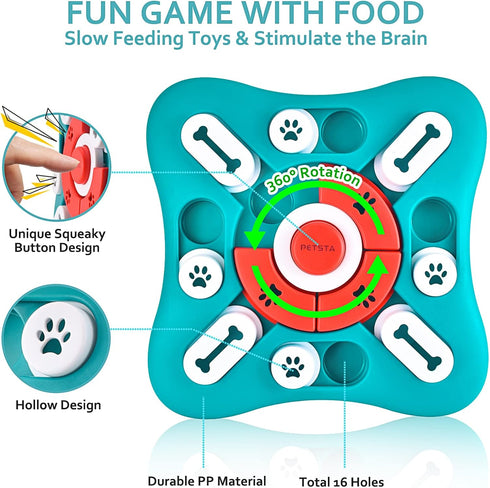 Dog Puzzle Toys - Treat Dispensing Enrichment Toys for IQ Training and Brain Stimulation for Dogs