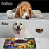 HEAKIERG 19.6"x24", Pet Bowl Mats for Food and Water Cat Dog Cat Play Mat Pet Feeding Rug with Waterproof & Non-Slip