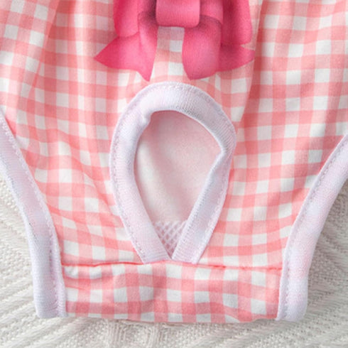 lamphle Absorbent Dog Pads for Diapers Pet Menstrual Pants Comfortable Prevent Mess Breathable Bow Clothes Elasticity