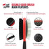 Tuff Pupper Double Sided Dog Brush - Two Sided Pin & Bristle Pet Brush for Detangling & Dematting