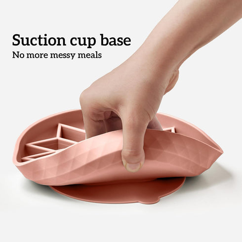 Slow Feeder Dog Bowls for Medium Small Large Breeds, Non-Slip Cat Bowl with Suction Cup, Durable Food-Grade Silicone
