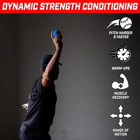 6 Pack Set GoSports Plyometric Weighted Balls for Baseball & Softball Training - Choose Pro or Elite