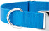Country Brook Petz Premium Nylon Dog Collar with Metal Buckle, Large, 1 Inch, Ice Blue