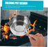 1set Set Backpacking Toddmomy Outdoor Cookware Stainless Steel Portable Cooking Pot and Frying Pan for Camping Picnic
