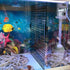TIHOOD 4PCS Aquarium Divider Tray, Plastic Grid Egg Crate Light Diffuser with 8PCS Sucker Clip