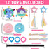 Sibosen 10 Puppy Play Gym with Hanging Toys for Small Dogs Indoor Jungle Playground PVC Frame with Interactive Funny