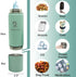3 Insulated Water Bottle & Snack Container - Stainless Steel Water Bottle with Storage Compartment, Lid Types BPA Free