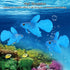 HEEPDD Fish Tank Decorations, Funny Artificial Silicone Betta Fish Tank Ornament for Freshwater Saltwater (Blue Betta