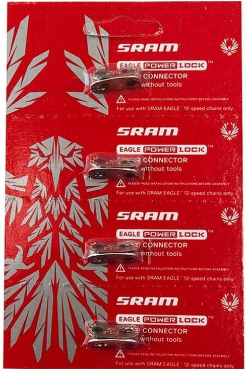 SRAM Eagle PowerLock Chain Connector, 12-Speed Chain Link with Decal, Available in 2-Pack and 4-Pack