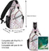 MOSISO Sling Backpack, Travel Hiking Daypack Pattern Rope Crossbody Shoulder Bag in National Style