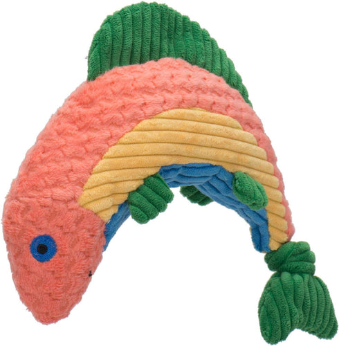 HuggleHounds Knotties Dog Toys for Large Dogs - Plush Squeaky Interactive Puppy Toys - Durable Stuffed Chew Toy