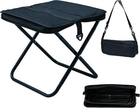 Foldable Backpack Stool,Heavy Duty Pocket Chair for Adults,Comfortable Ultralight Collapsible Stool,220LB Camping