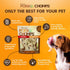4-inch 12 Count Pork Chomps Dog Chews, Crunchy Bones, Bacon and Chicken Flavor