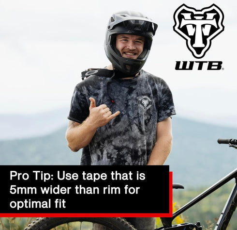 WTB Tubeless Bicycle Rim Tape, 34mm x 11m, Easy Tubeless Setup & Airtight Seal