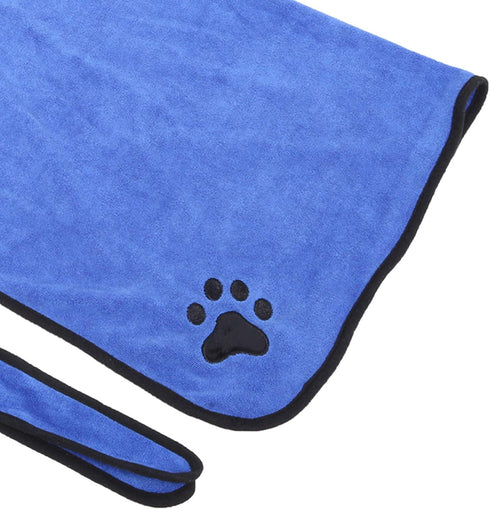 Zoeyilan Dog Bathrobe Towel, Pet Dog Hooded Bathrobe Bath Towel Coat, Dog Drying Coat, Wearable Soft Bath Robes