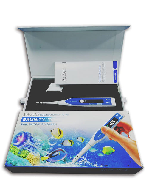 Digital Salinity Meter, 3 in 1 Water Tester for Hydroponics, Aquarium, Fish Pond, High Accuracy Pen Type