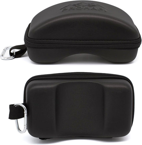 Snow Goggles Case, Semi Hard EVA with Aluminum Bag Strap & High-Performance Zipper for Travel