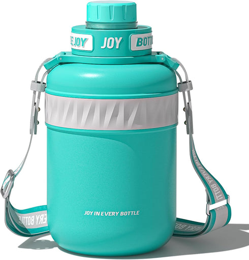 Stainless-Steel Water Bottle, Leakproof Lid, Double Insulated, Eco-Friendly, 48 oz, Ocean