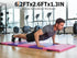 6.2 2.6 x ft Folding Gymnastics Mat, Five-Fold Tumbling Mat, Leather Exercise Mat for Tumbling, Yoga, Pilates