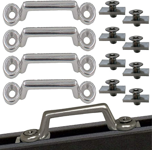 Pmsanzay Pack of 4 Kayak Track Mounts, Bungee Deck Loop Tie Down Eyelet for Kayak, Canoes, Boats Deck Rigging