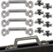 Pmsanzay Pack of 4 Kayak Track Mounts, Bungee Deck Loop Tie Down Eyelet for Kayak, Canoes, Boats Deck Rigging