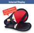 VISEMAN Table Tennis Racket Cover, Portable Waterproof Paddle Case to Hold 2 Paddles and 5 Balls