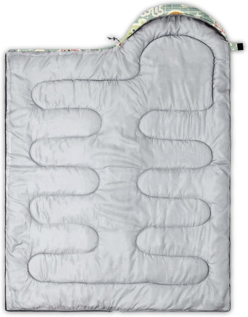Kids Sleeping Bag for Boys and Girls - Monster Alien Print, Lightweight Warm Portable Waterproof Sleeping Bag