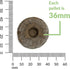 36 mm 200 Count Jiffy Peat Soil Pellets Seed Starter Plugs - for Indoor Planting, Seedlings - - Peat