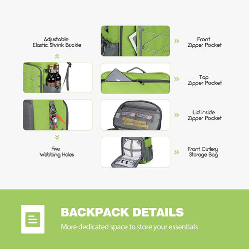 Maelstrom Cooler Backpack - 35 Can Leakproof Insulated Soft Cooler Bag, Lightweight Travel Backpack for Hiking &