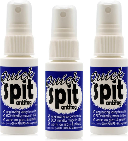 Jaws Quick Spit Anti-Fog Spray for Swim Goggles, Snorkel Mask, Eye Glasses, Scuba Divers, Safety Eyewear, Made in The