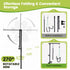Dog Grooming Table Arm with Hammock - 35" Height Adjustable Arm with Clamp, Ideal for Small & Medium Pets