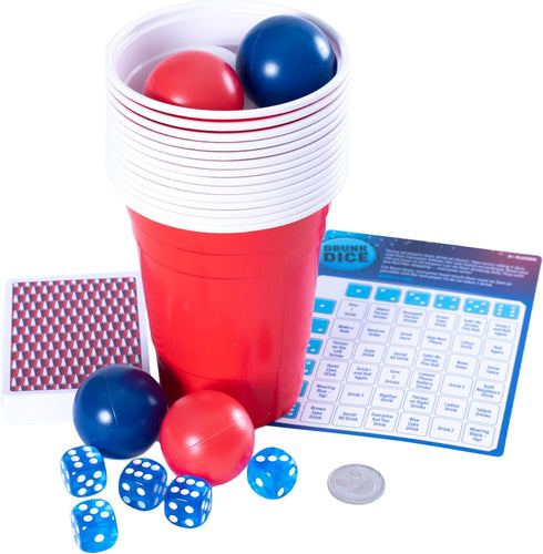 30 2+ 21+ Endless Games Party Game Starter Kit Fun Game Night Games & Supplies for Adults | Players | Includes Cups