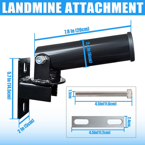 T Bar Row Platform Landmine Attachments for Squat Rack or Wall Mount, Fits 2-inch Barbell, Power Cage Equipment