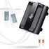 AQQA 3.5W Aquarium Air Pump, Dual Outlet Oxygen Pump with 2 Air Stone, Adjustable Air Valve for 160 Gallon Fish Tank