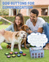Dog Buttons for Communication - 8 Pcs Talking Button Set, 30s Recordable Voice Pet Buzzer with Waterproof Mat