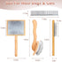 Large Dog Brush, Long Pin Slicker Brush for Medium or Long Haired Dogs, Best Grooming Tool for Small Animals, Free Pet