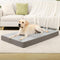 KSIIA Orthopedic Dog Bed Dog Crate Bed Waterproof for Extra Large Dogs, Deluxe Plush Washable Bed, 47 x 29 Inch, Gray