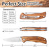 Folding Pocket Knife with Liner Lock 8Cr13MoV 3.74" Stainless Steel Blade Brown Wood Handle EDC Knife with Belt Clip for Outdoor Camping Fishing Gift (Natural) by Vickay