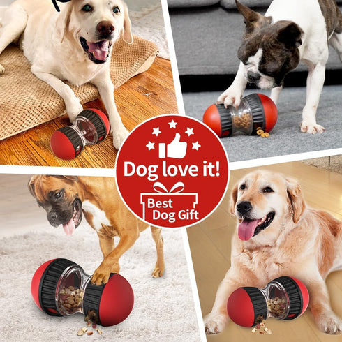 Dog Puzzle Toys, Rolling Treat Dispensing Toys for Brain Stimulation, Slow Feeder for Dogs