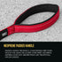 EzyDog Soft Trainer Dog Leash with Traffic Control Handle, Reflective Stitching for Night Safety, for Large Medium Dogs
