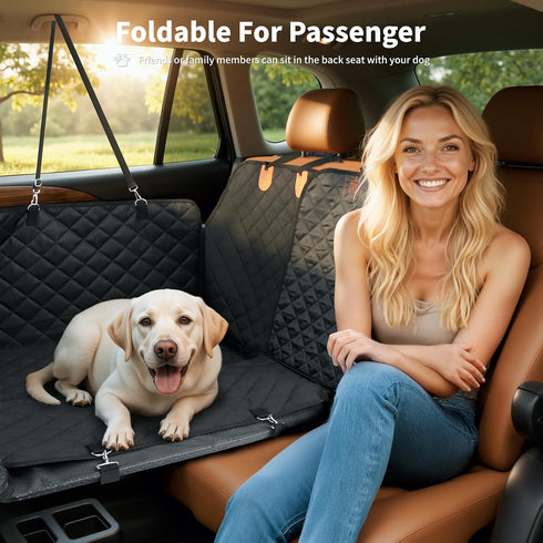 3 400lbs, HOTEAGLE Pet Car Seat Cover with Separate Hard Bottom Plates, Ideal for Car/SUV/Small Trucks, Back Seat