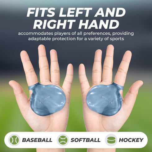 Sting Pad Pro Hand Protector - Fits Left or Right Hand for Baseball, Softball, or Hockey