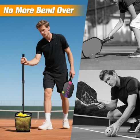 Pickleball Picker Upper Ball Holder, Pickleball Ball Picker Hopper Tube, Pickleball Pickup Tube - Lightweight
