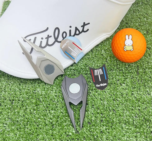 Golf Ball Marker with Hat Clip, Golf Alignment Ball Marker for Putting, Golf Divot Tool, Training Aid Gift