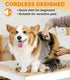 Dog Clippers for Grooming Kit, 4-Speed & LCD, Low Noise Electric Dog Trimmer for Grooming, Cordless Rechargeable Dog Hair Clippers, Quiet for Dogs & Pets with Thick or Heavy Coats(C95 Set)